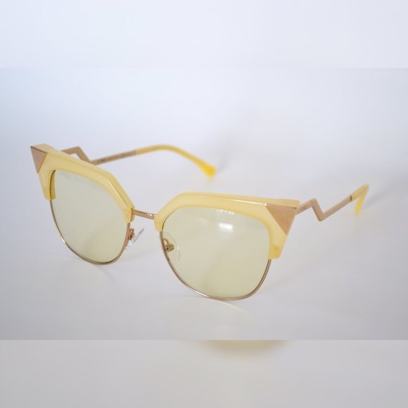 FENDI FF 0149/S 040G YELLOW & SMOKE FL SILVER - Picture 2 of 10
